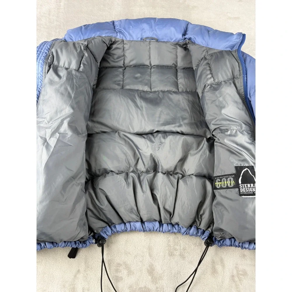Sierra Designs 600 Powerfill Goose Down Puffer Jacket Blue Women Small